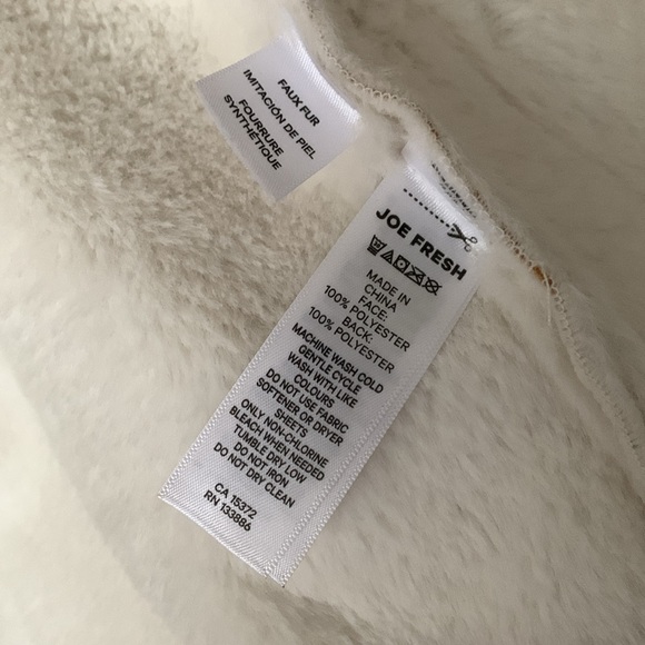 Faux fur lined baby winter jacke - 9-12m - Picture 3 of 5